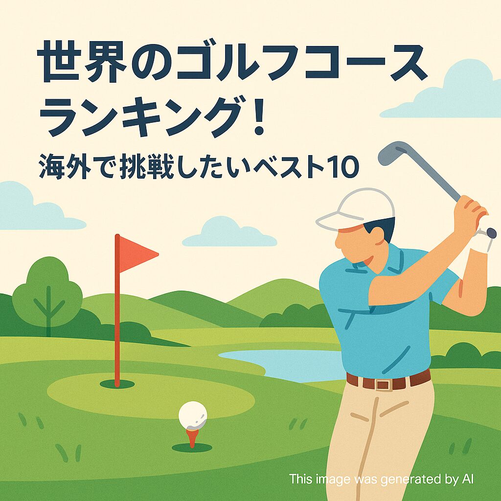 世界のゴルフコースランキング！海外で挑戦したいベスト10