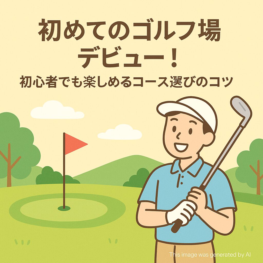 初めてのゴルフ場デビュー！初心者でも楽しめるコース選びのコツ