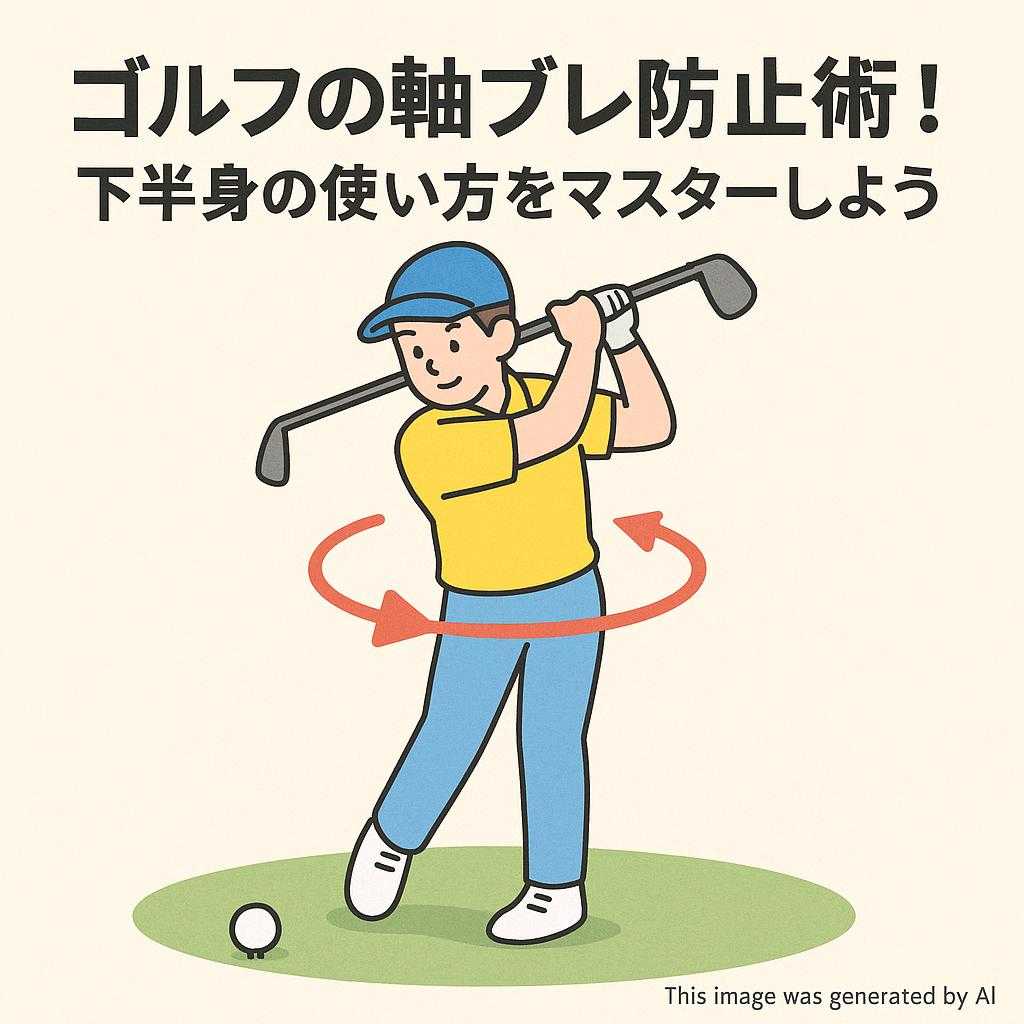 ゴルフの軸ブレ防止術！下半身の使い方をマスターしよう