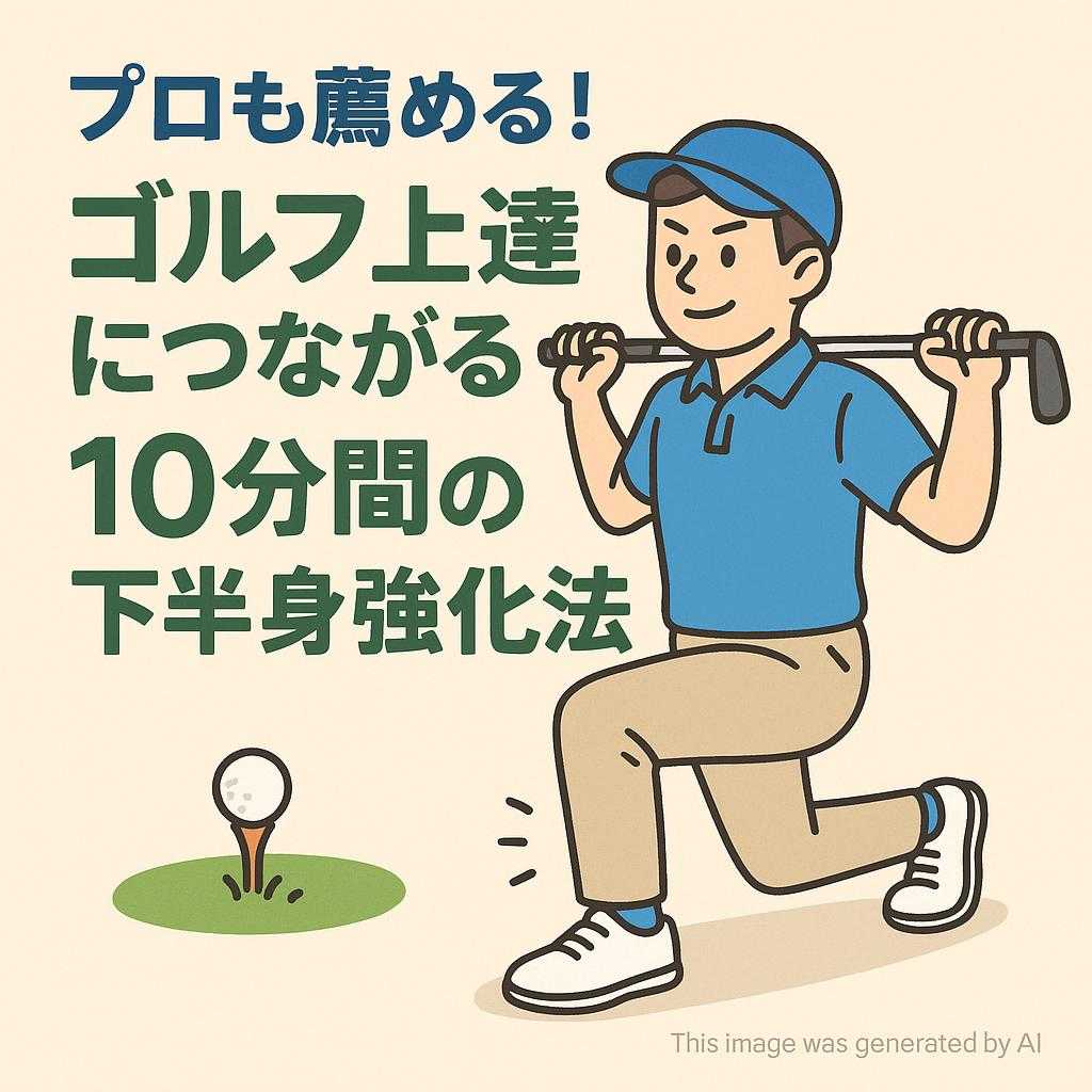 プロも薦める！ゴルフ上達につながる10分間の下半身強化法