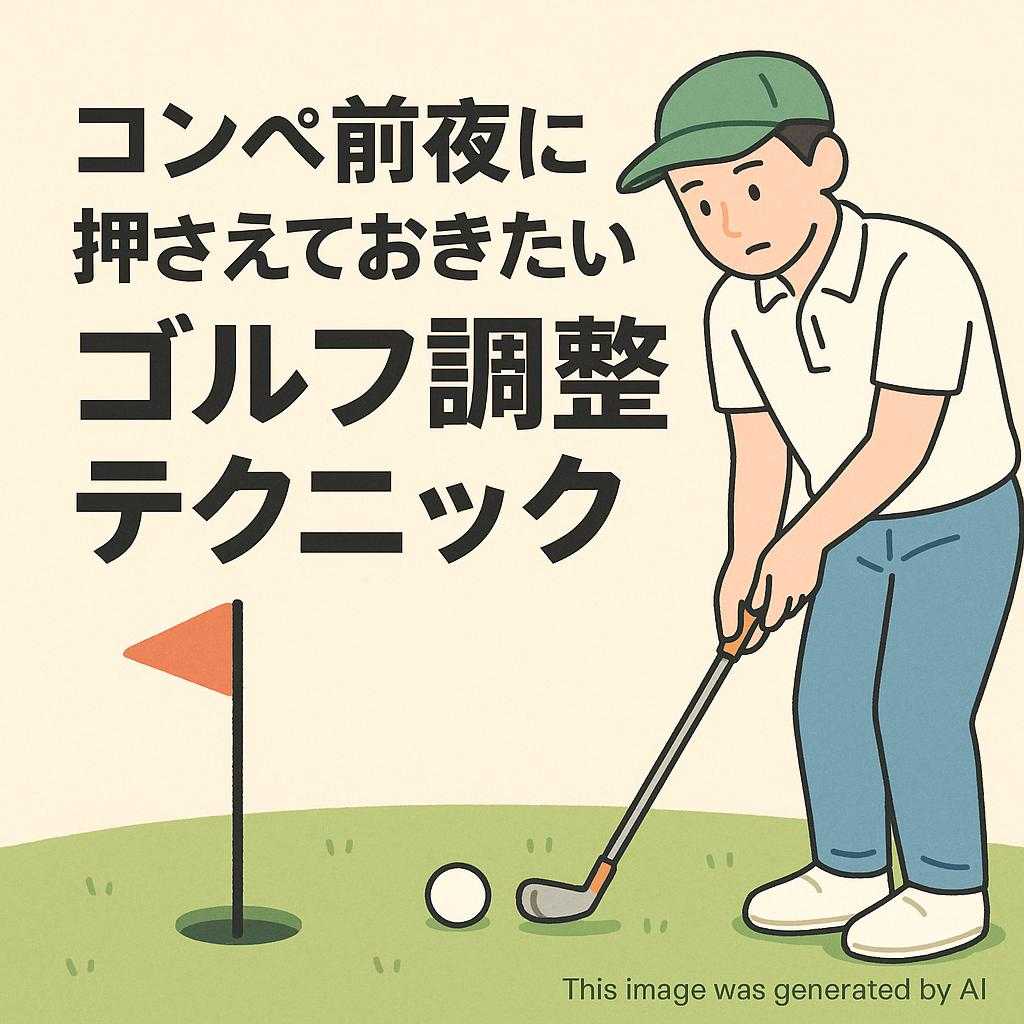 コンペ前夜に押さえておきたいゴルフ調整テクニック