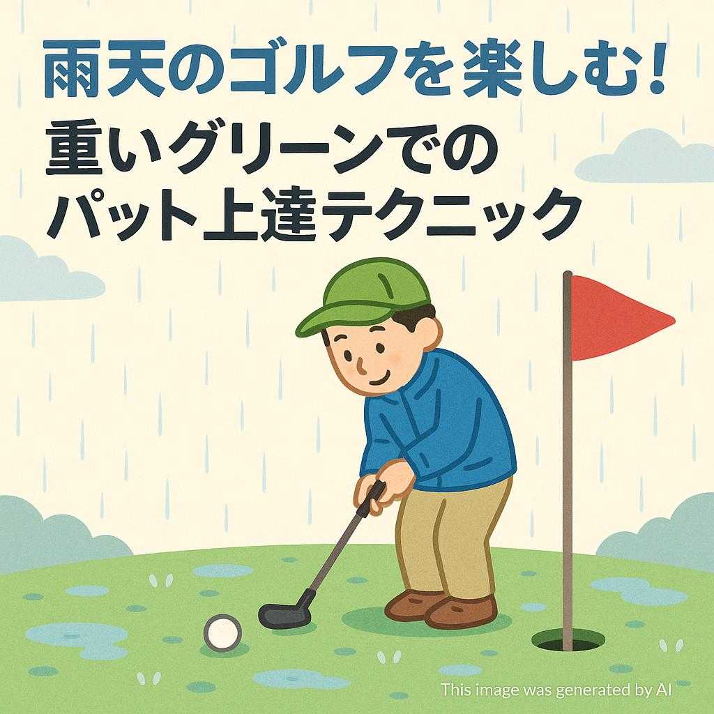 雨天のゴルフを楽しむ！重いグリーンでのパット上達テクニック