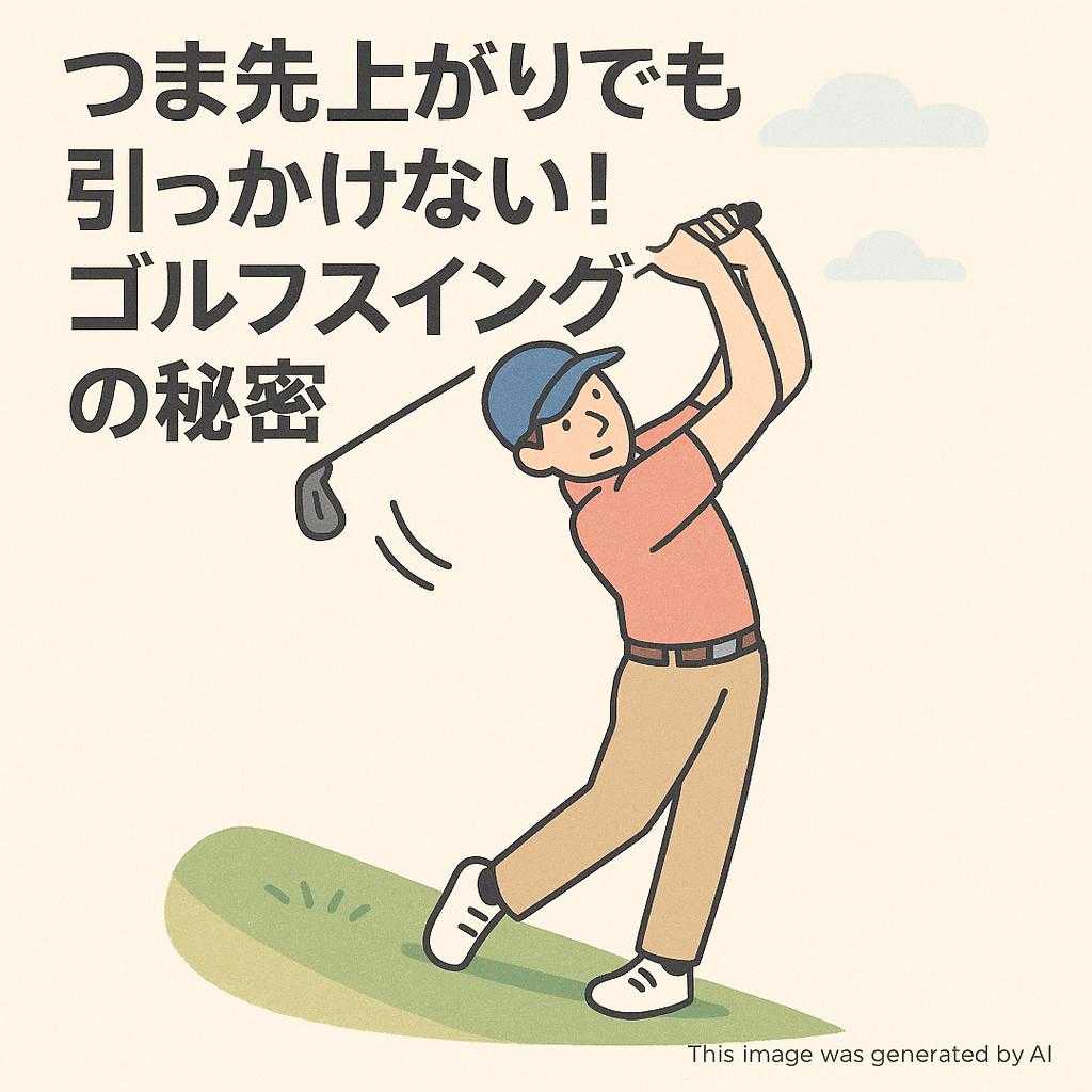 つま先上がりでも引っかけない!ゴルフスイングの秘密