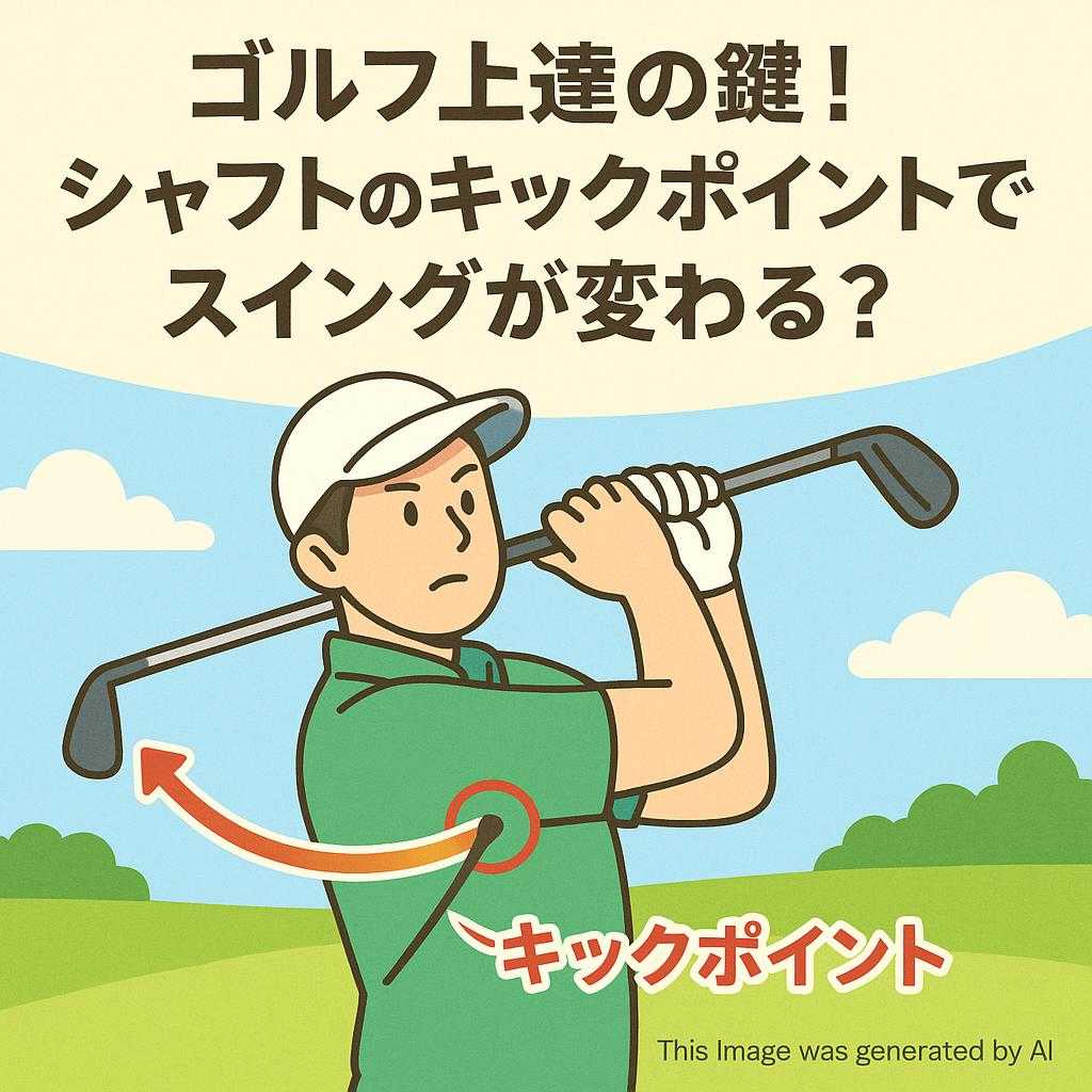 ゴルフ上達の鍵！シャフトのキックポイントでスイングが変わる？