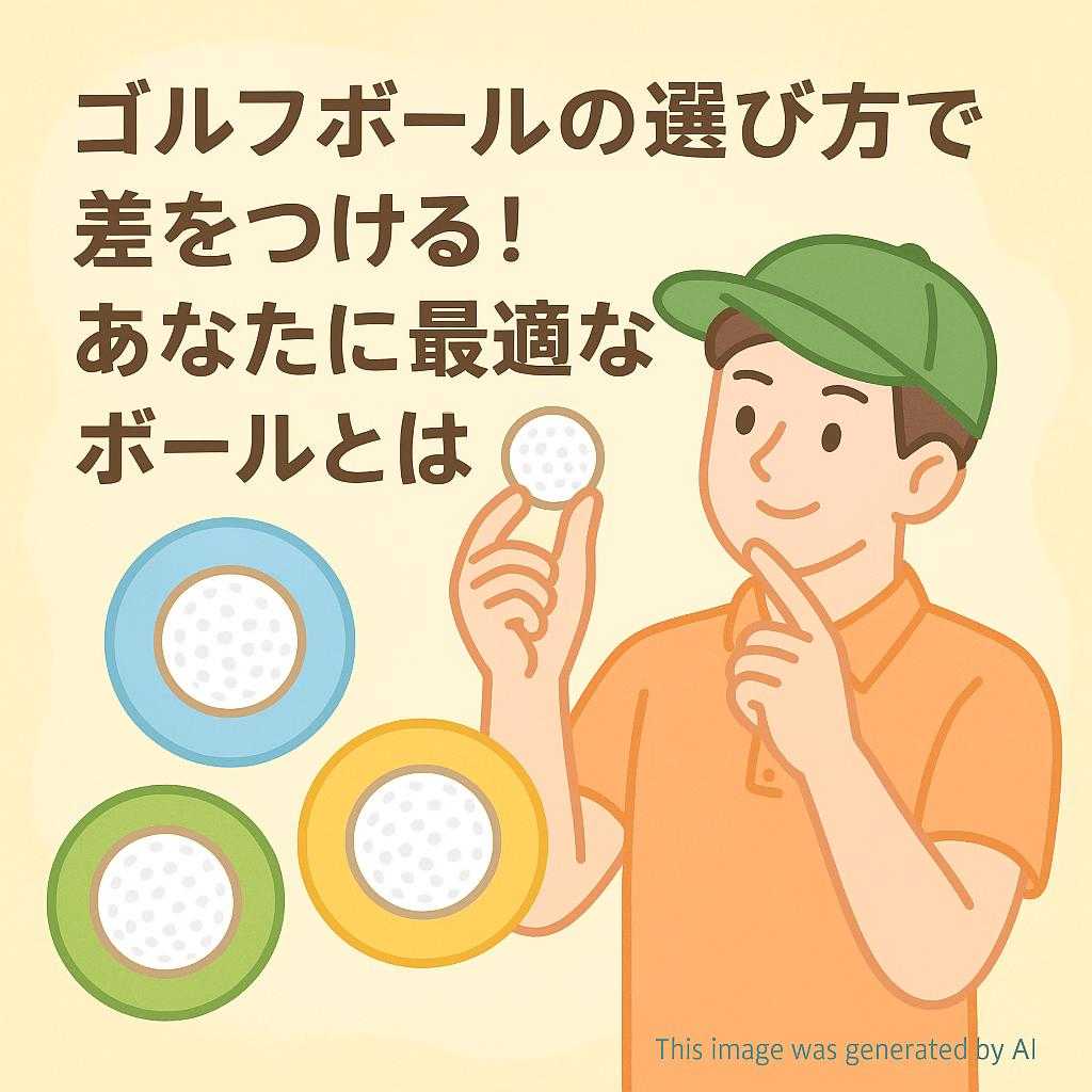 ゴルフボールの選び方で差をつける!あなたに最適なボールとは