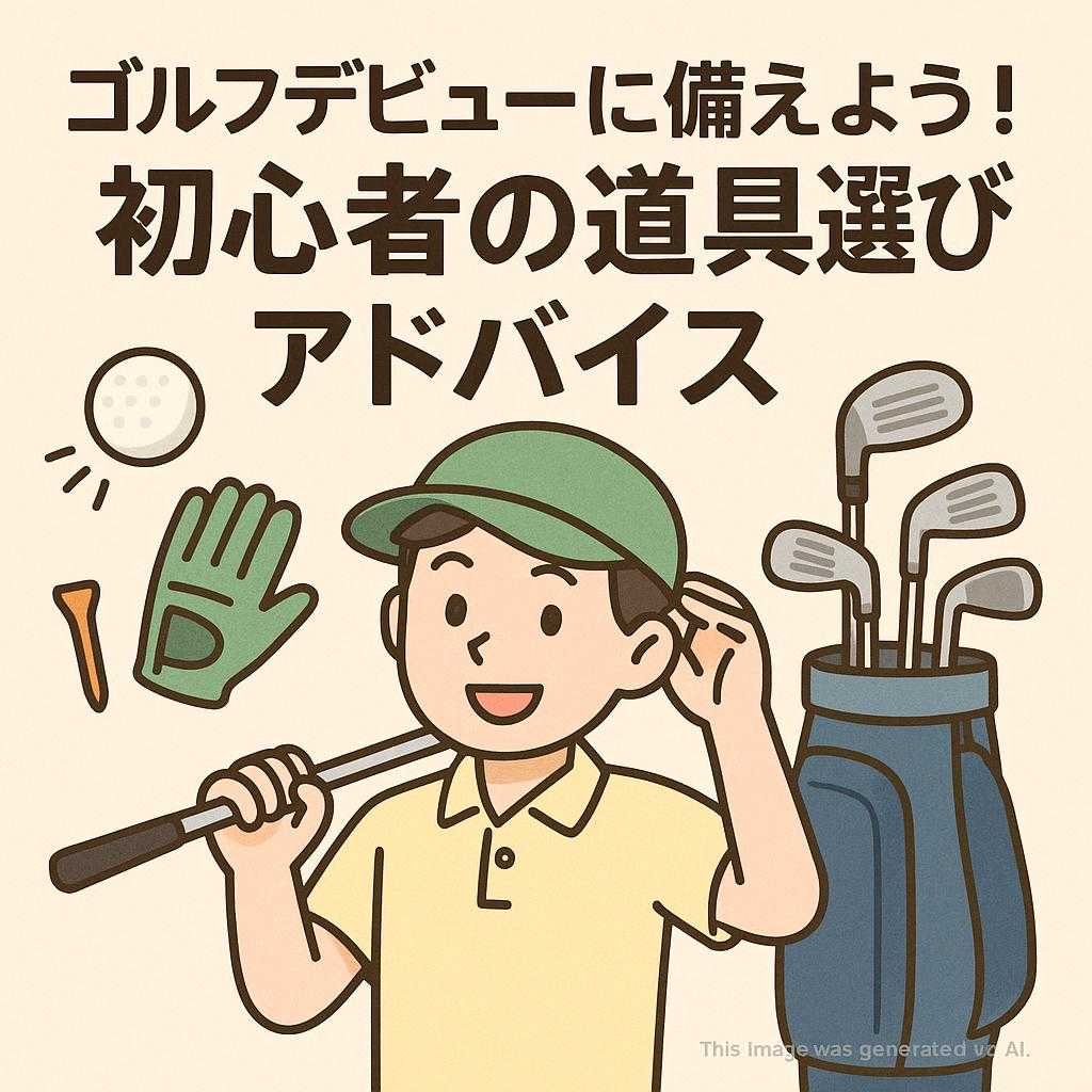 ゴルフデビューに備えよう!初心者の道具選びアドバイス