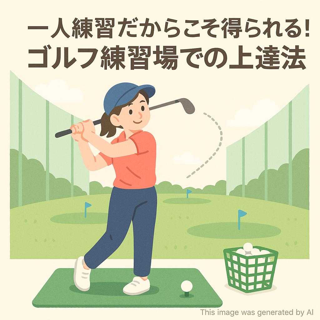 一人練習だからこそ得られる！ゴルフ練習場での上達法