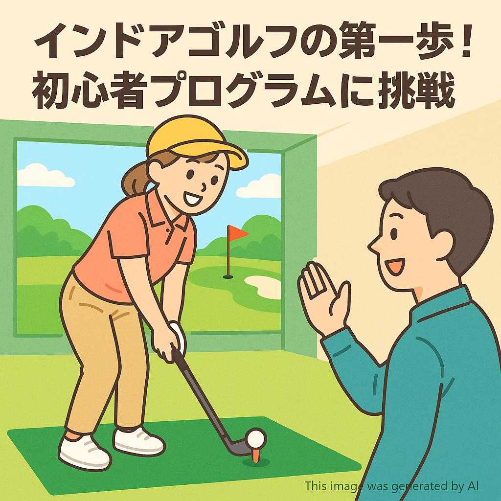 インドアゴルフの第一歩！初心者プログラムに挑戦