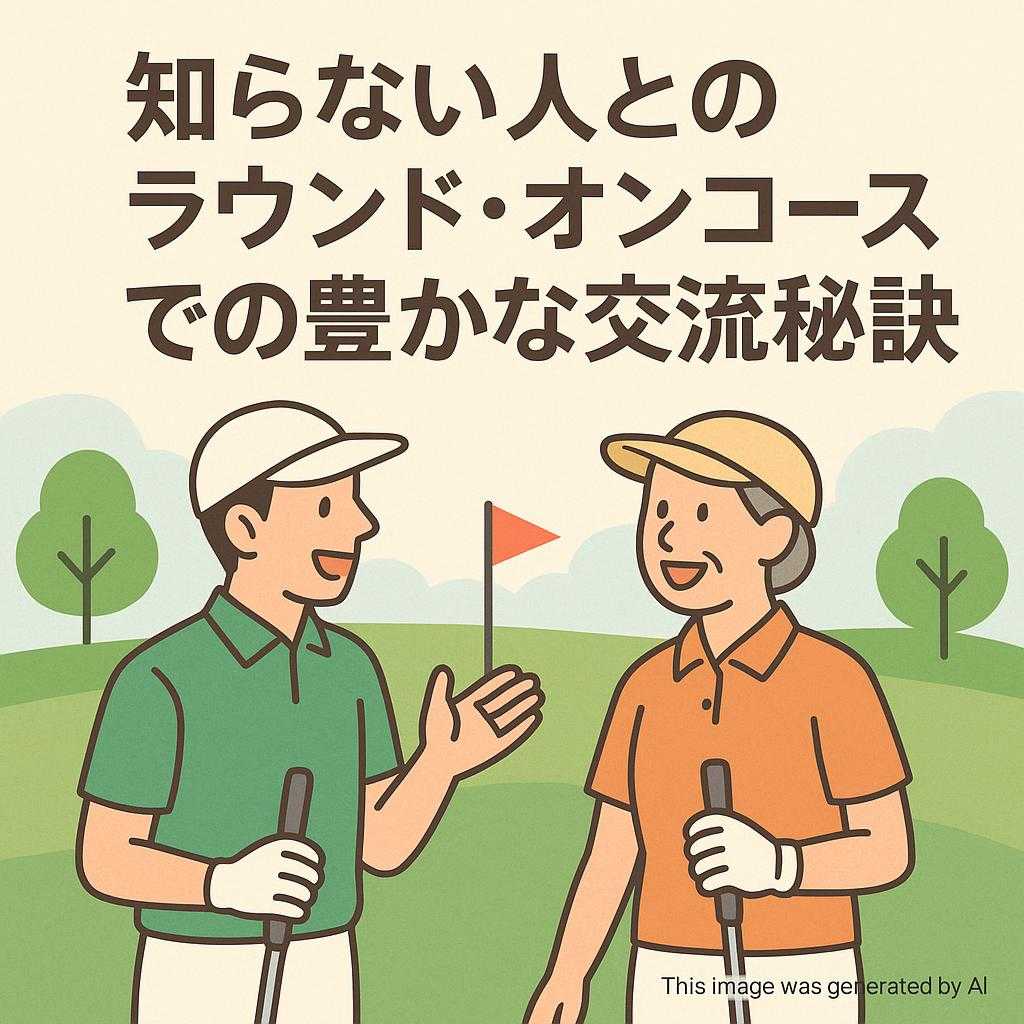 知らない人とのラウンド・オンコースでの豊かな交流秘訣