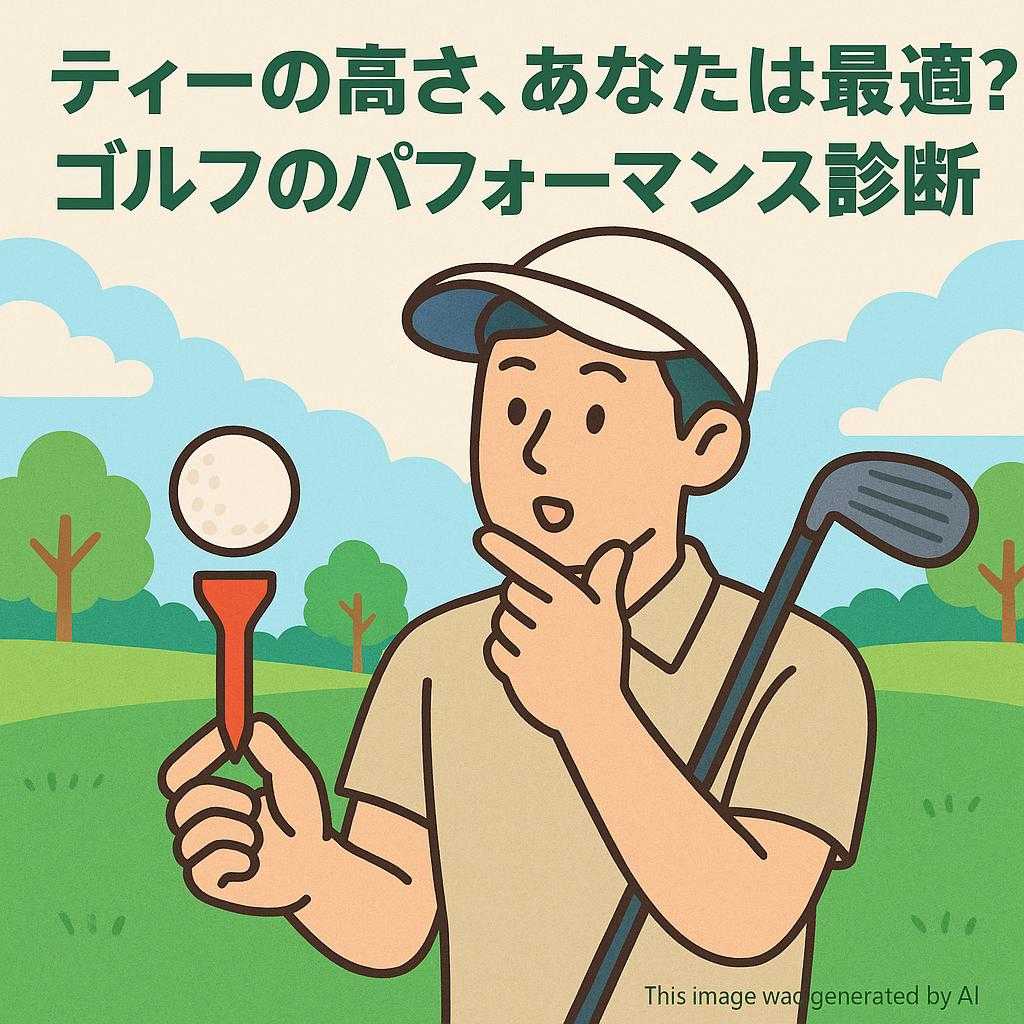 ティーの高さ、あなたは最適？ゴルフのパフォーマンス診断