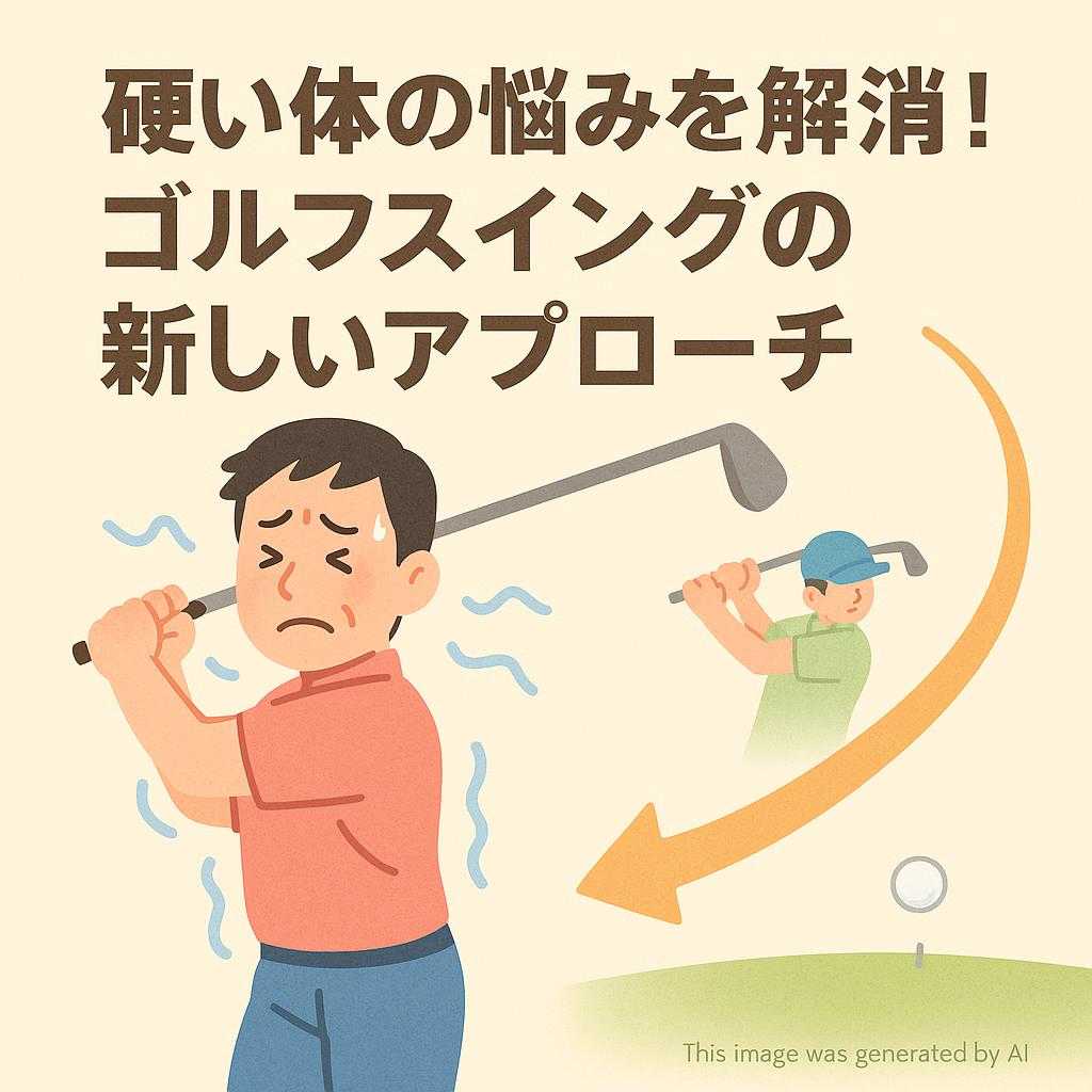 硬い体の悩みを解消！ゴルフスイングの新しいアプローチ