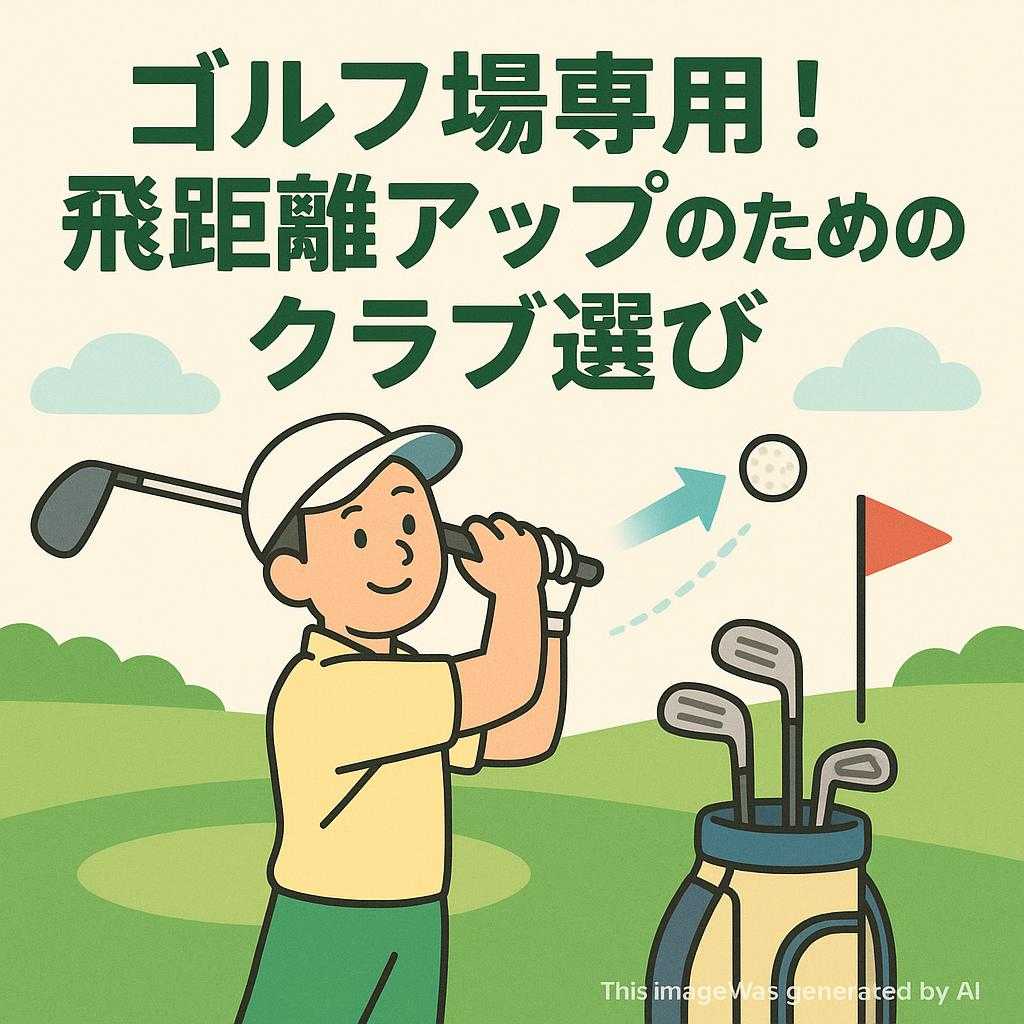 ゴルフ場専用!飛距離アップのためのクラブ選び