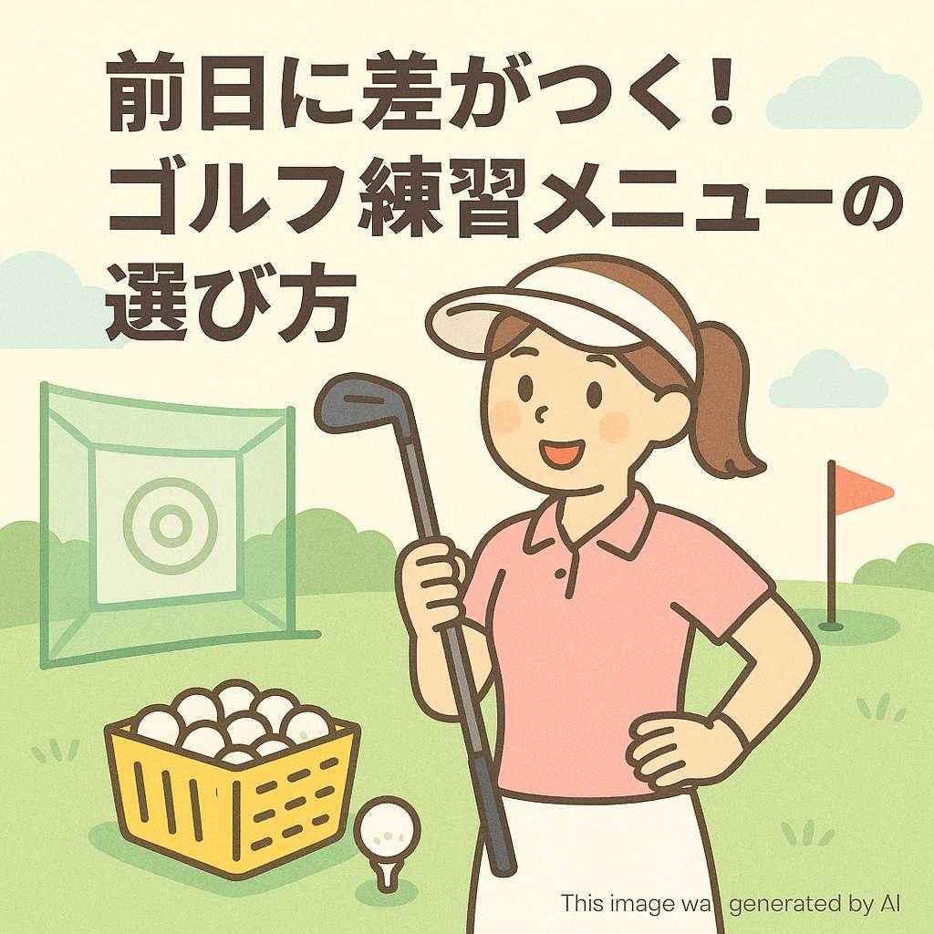 前日に差がつく！ゴルフ練習メニューの選び方