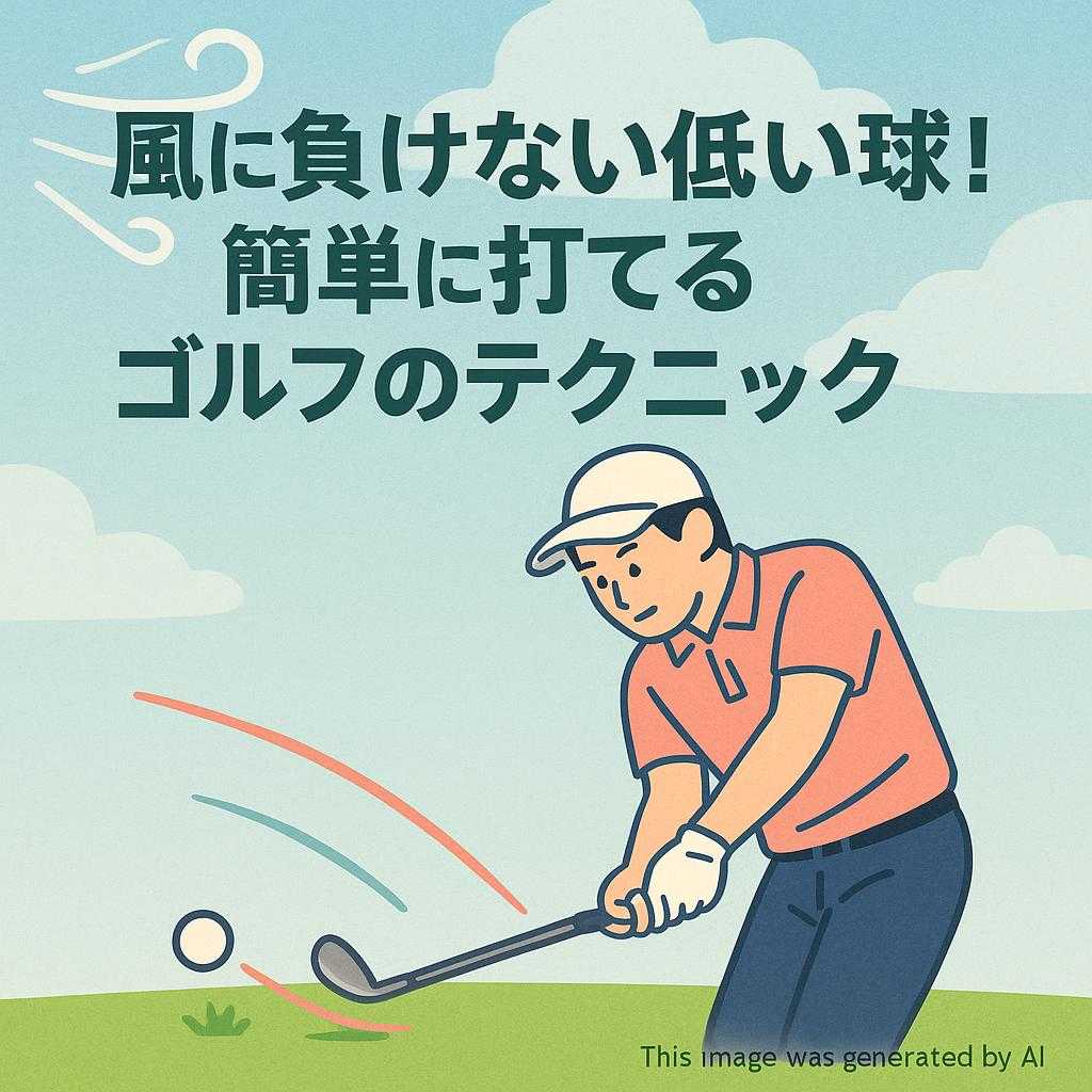 風に負けない低い球！簡単に打てるゴルフのテクニック