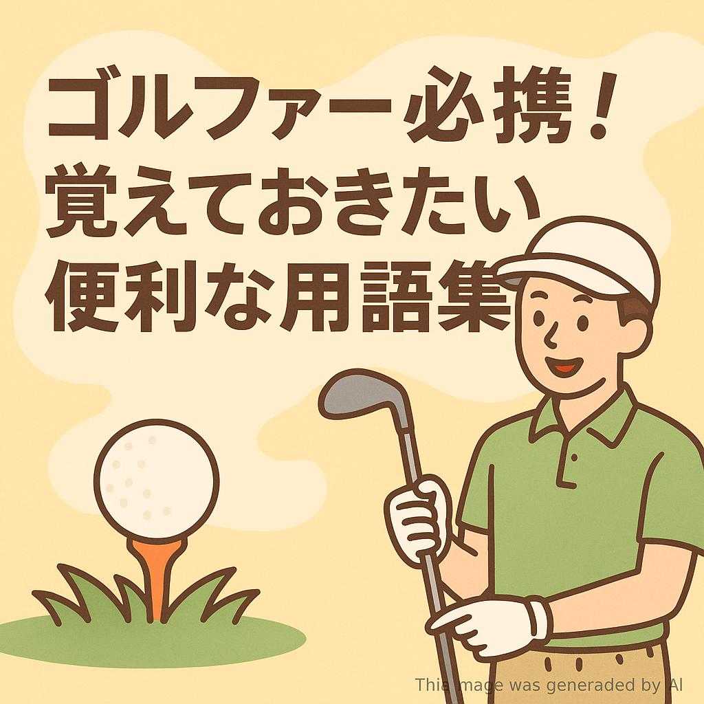 ゴルファー必携！覚えておきたい便利な用語集