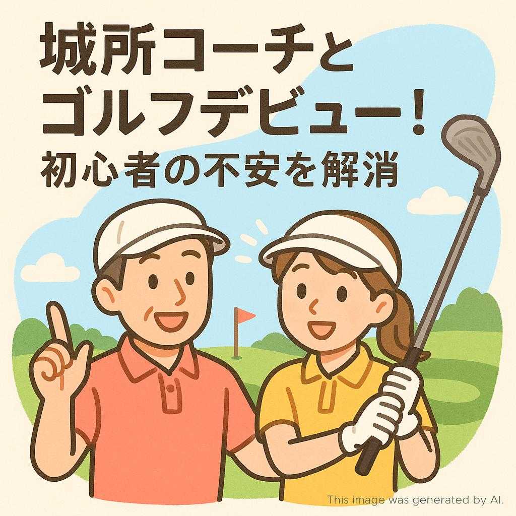 城所コーチとゴルフデビュー！初心者の不安を解消