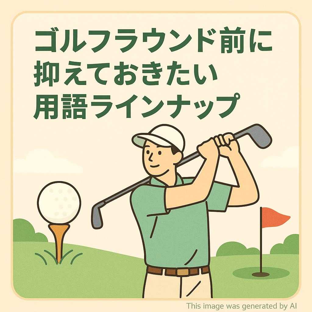 ゴルフラウンド前に抑えておきたい用語ラインナップ