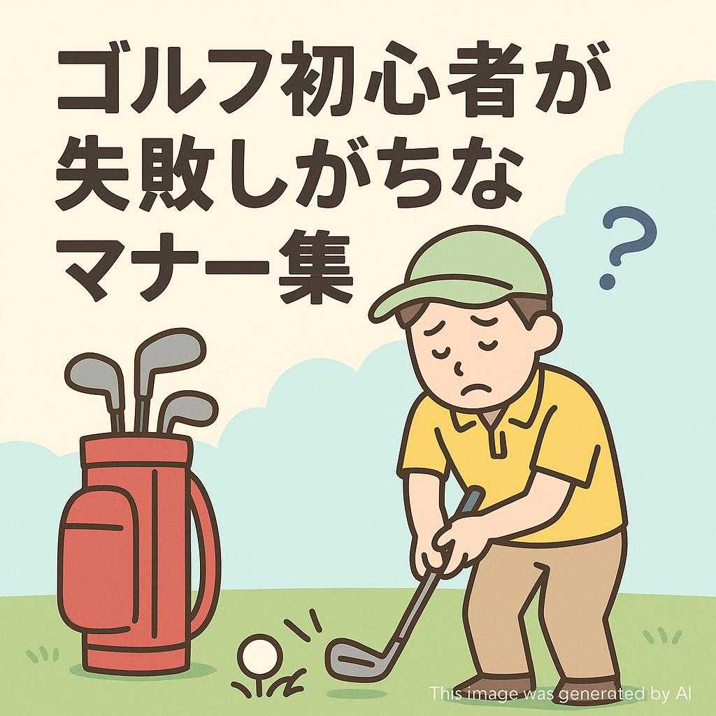 ゴルフ初心者が失敗しがちなマナー集