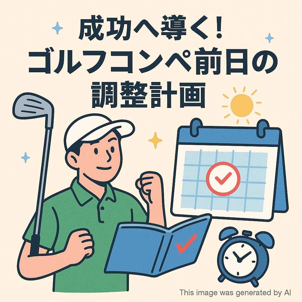 成功へ導く！ゴルフコンペ前日の調整計画