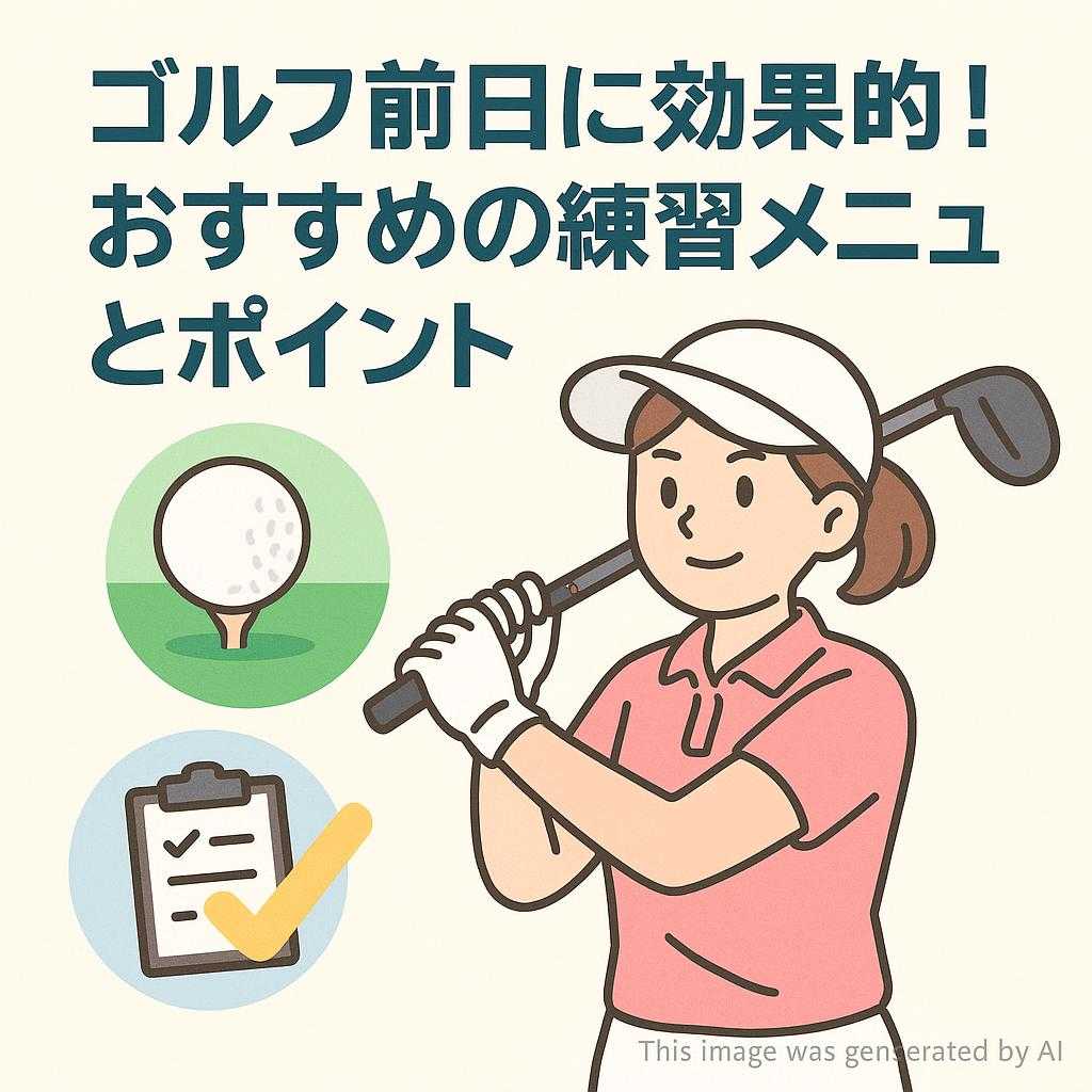 ゴルフ前日に効果的！おすすめの練習メニューとポイント