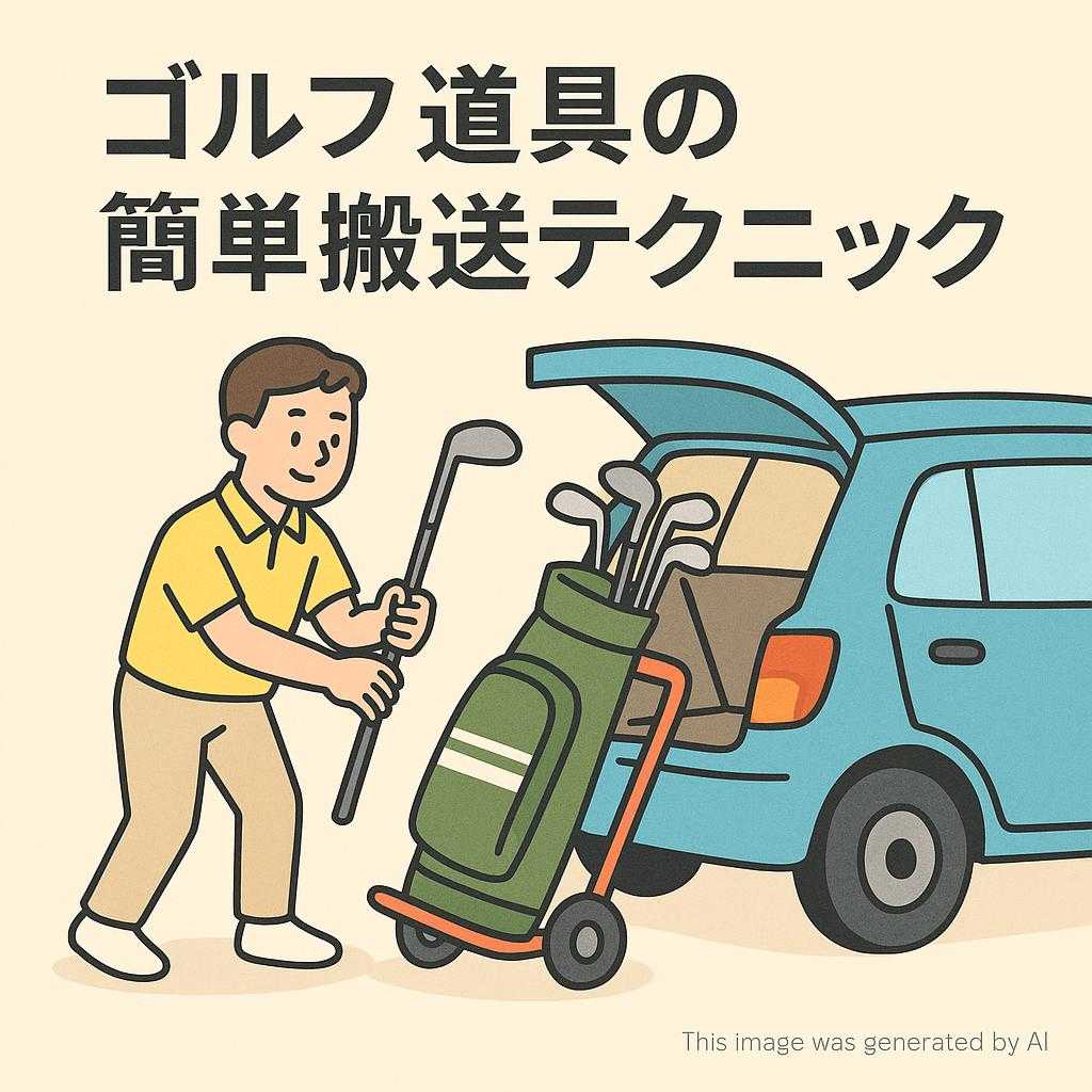 ゴルフ道具の簡単搬送テクニック