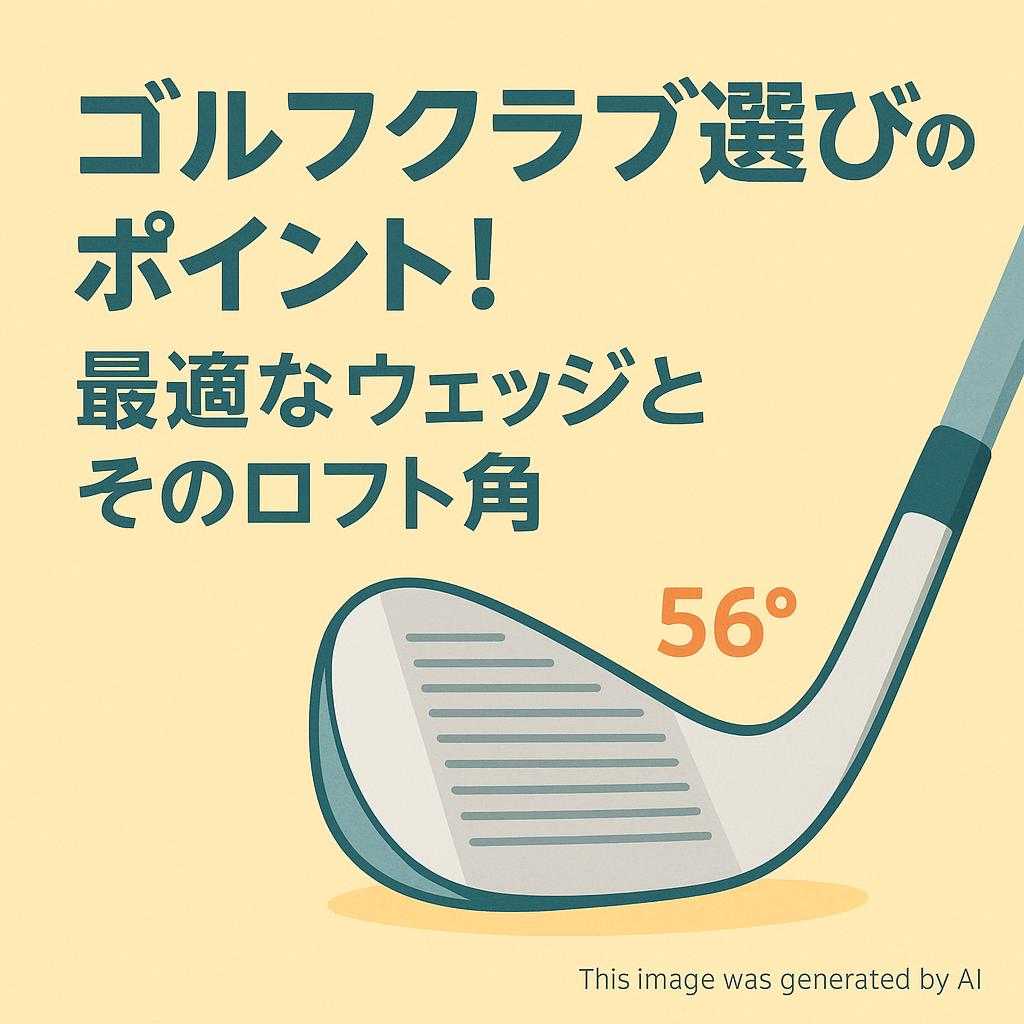 ゴルフクラブ選びのポイント!最適なウェッジとそのロフト角