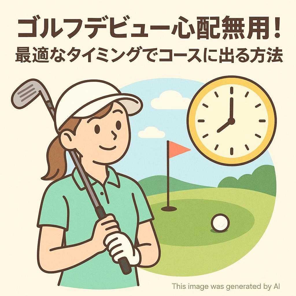 ゴルフデビュー心配無用!最適なタイミングでコースに出る方法