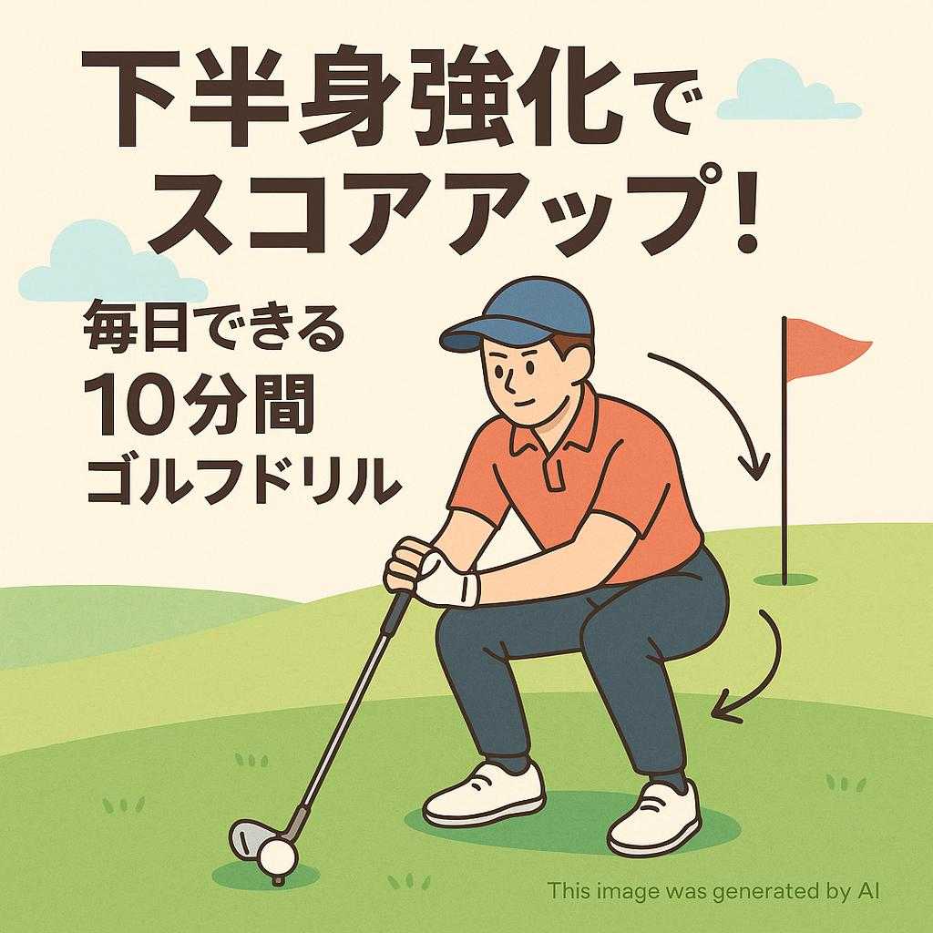 下半身強化でスコアアップ！毎日できる10分間ゴルフドリル