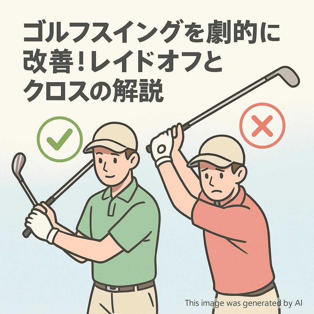 ゴルフスイングを劇的に改善!レイドオフとクロスの解説