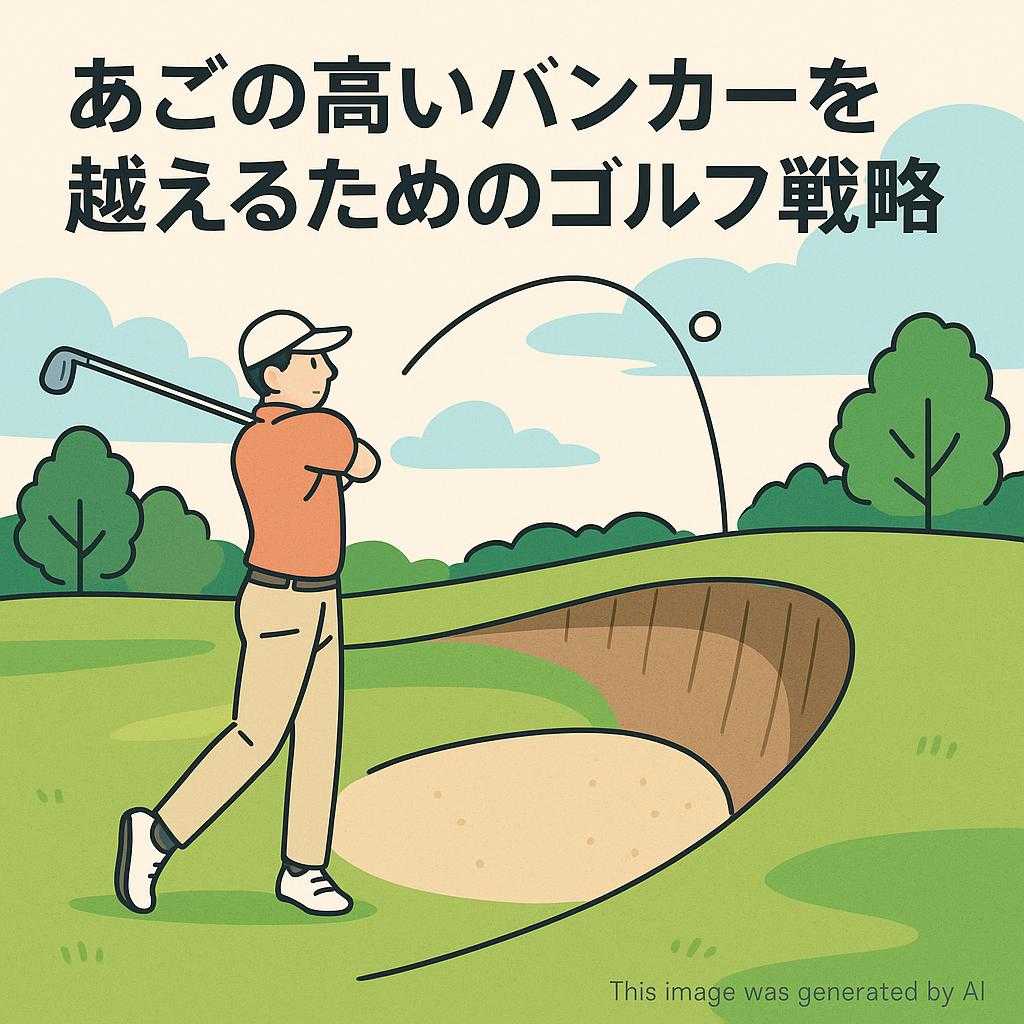 あごの高いバンカーを越えるためのゴルフ戦略