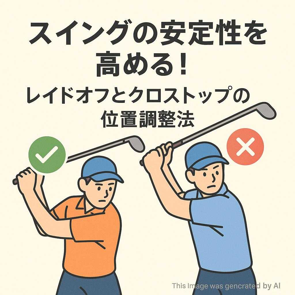 スイングの安定性を高める！レイドオフとクロストップの位置調整法