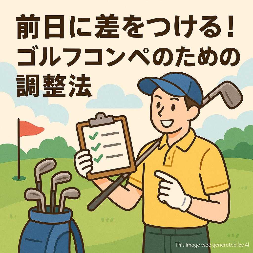 前日に差をつける！ゴルフコンペのための調整法