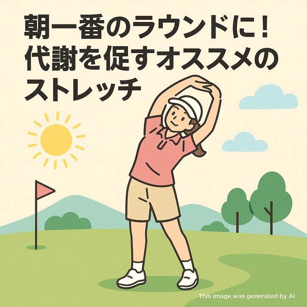 朝一番のラウンドに！代謝を促すオススメのストレッチ
