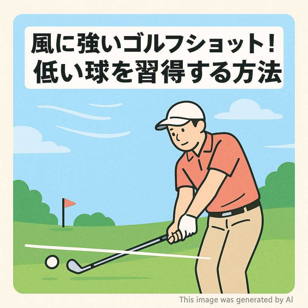 風に強いゴルフショット！低い球を習得する方法