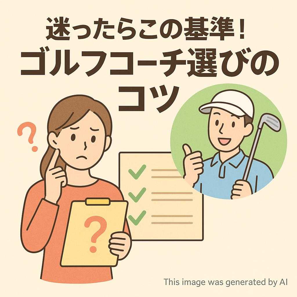 迷ったらこの基準！ゴルフコーチ選びのコツ