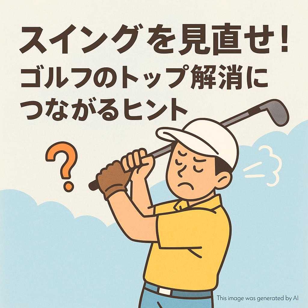 スイングを見直せ！ゴルフのトップ解消につながるヒント
