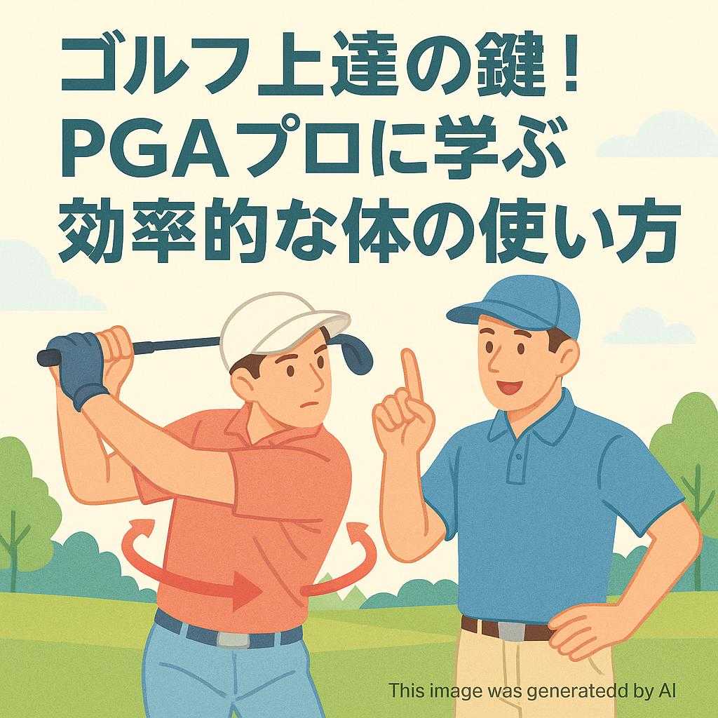 ゴルフ上達の鍵！PGAプロに学ぶ効率的な体の使い方