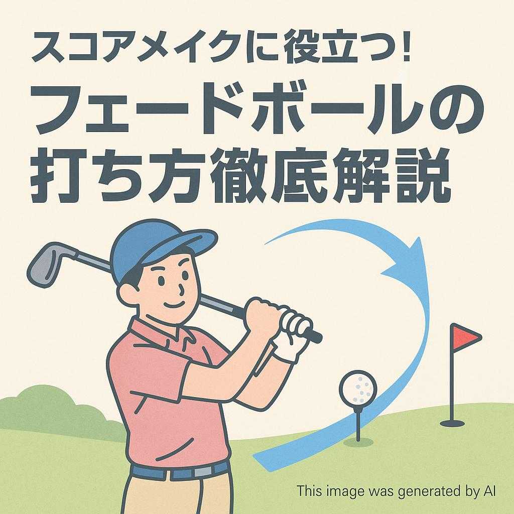 スコアメイクに役立つ!フェードボールの打ち方徹底解説