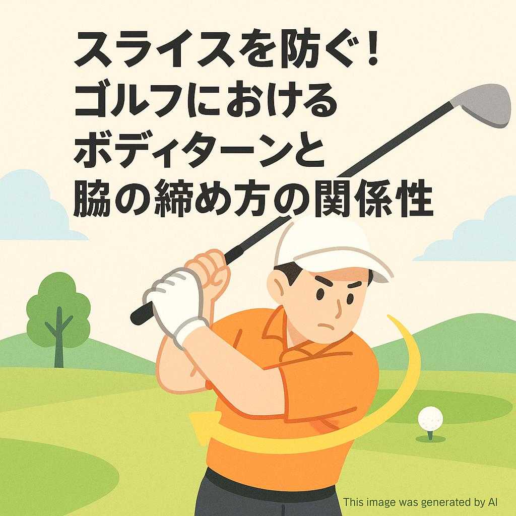 スライスを防ぐ！ゴルフにおけるボディターンと脇の締め方の関係性