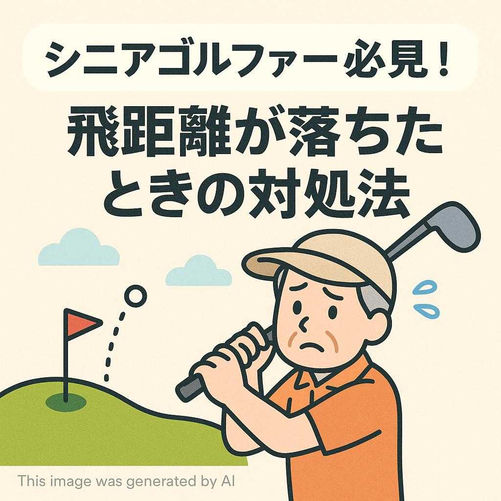 シニアゴルファー必見!飛距離が落ちたときの対処法