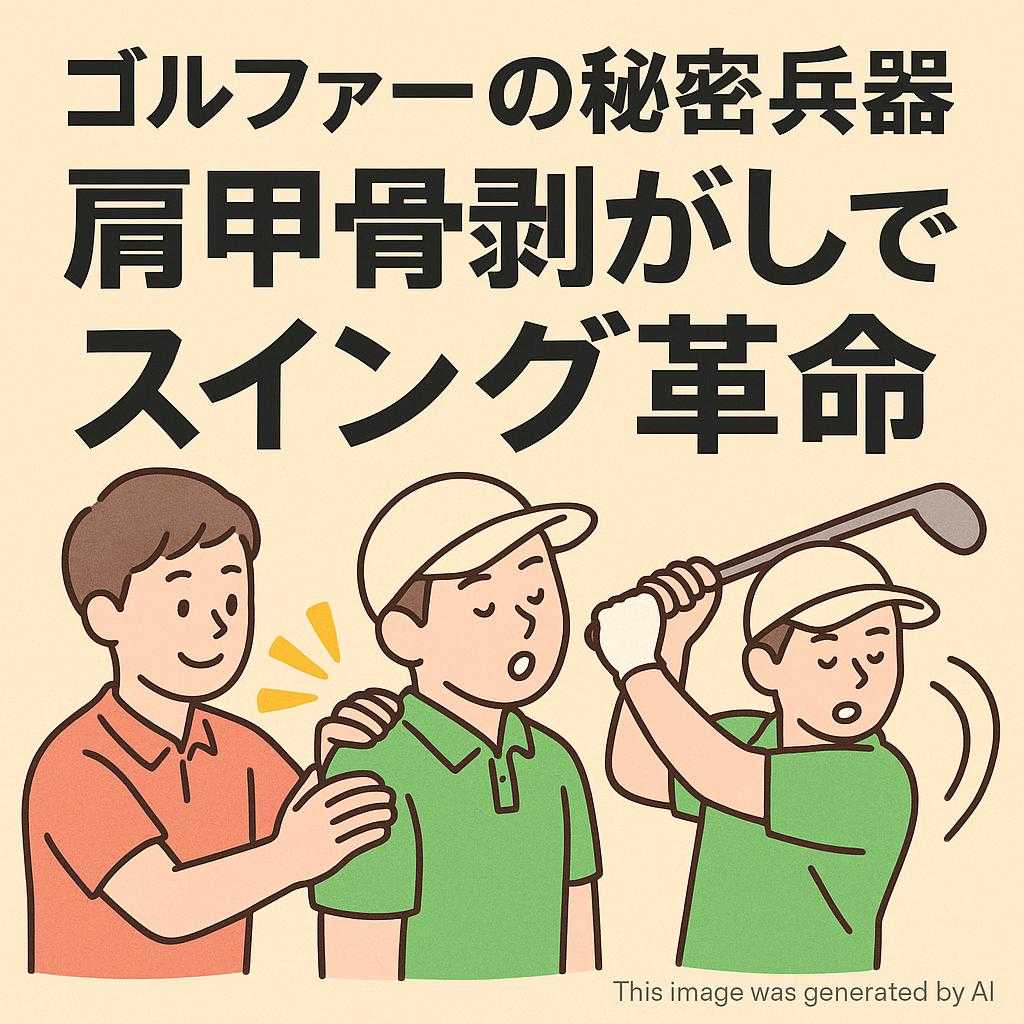 ゴルファーの秘密兵器 肩甲骨剥がしでスイング革命