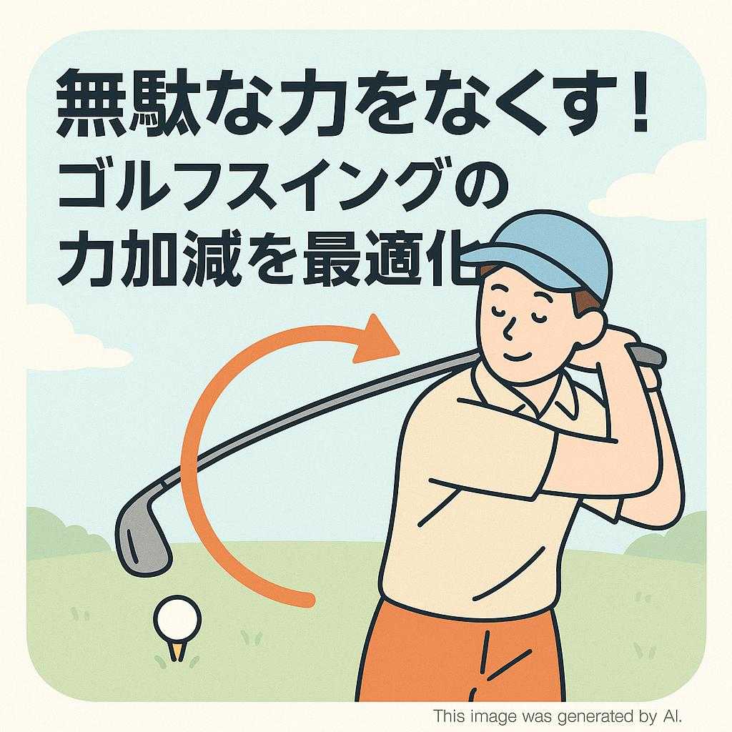 無駄な力をなくす！ゴルフスイングの力加減を最適化