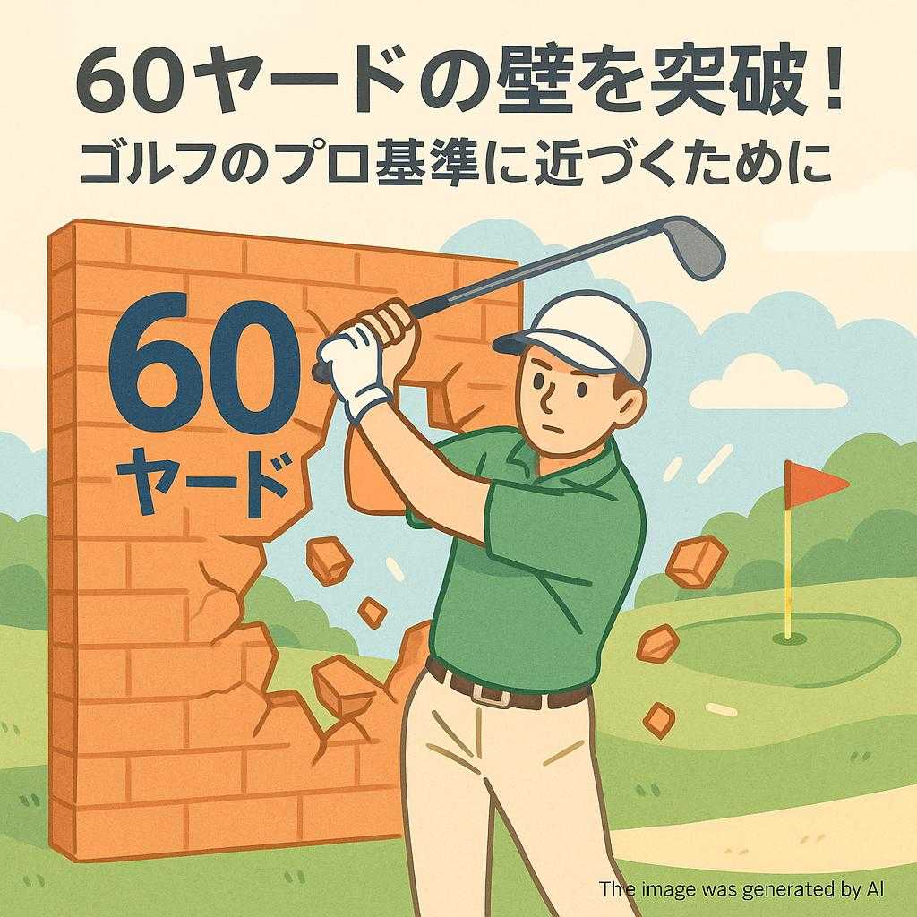 60ヤードの壁を突破！ゴルフのプロ基準に近づくために