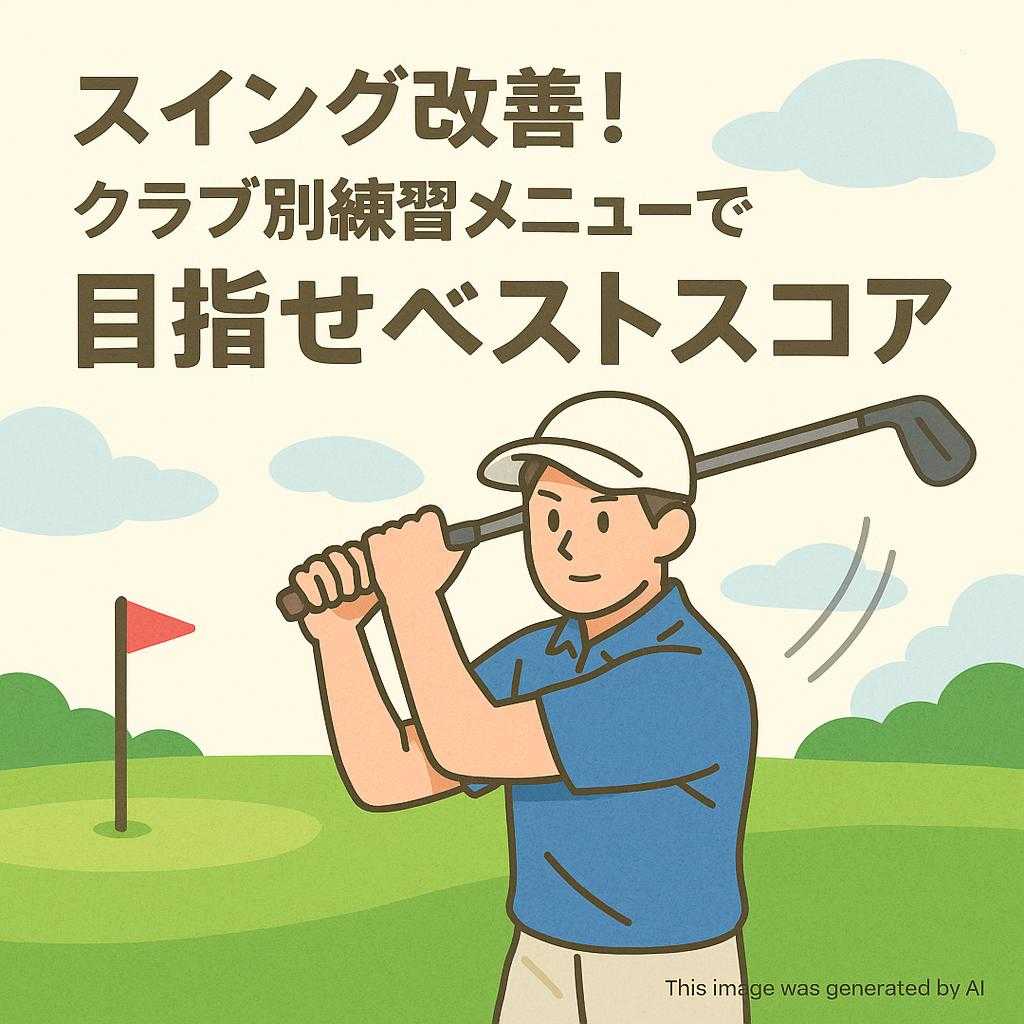 スイング改善！クラブ別練習メニューで目指せベストスコア