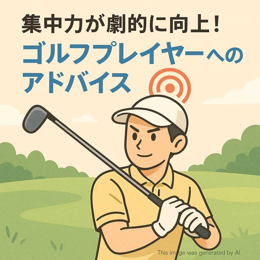 集中力が劇的に向上！ゴルフプレイヤーへのアドバイス