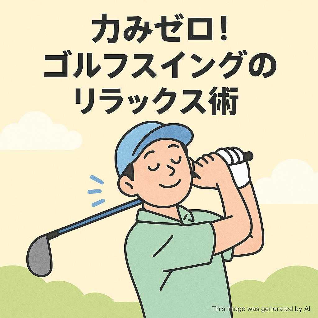 力みゼロ！ゴルフスイングのリラックス術