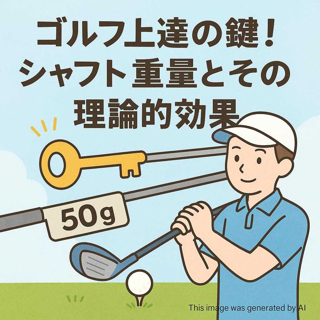 ゴルフ上達の鍵！シャフト重量とその理論的効果
