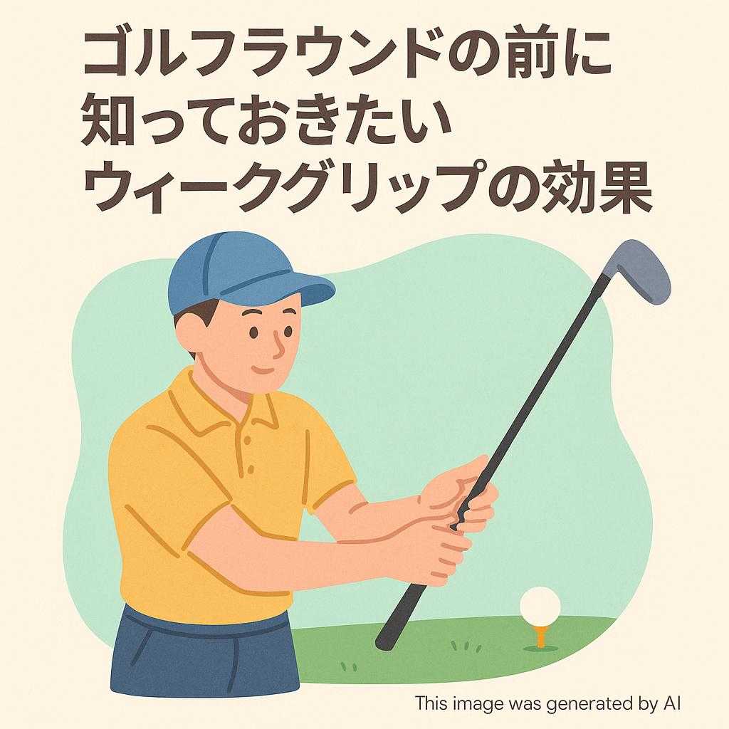 ゴルフラウンドの前に知っておきたいウィークグリップの効果
