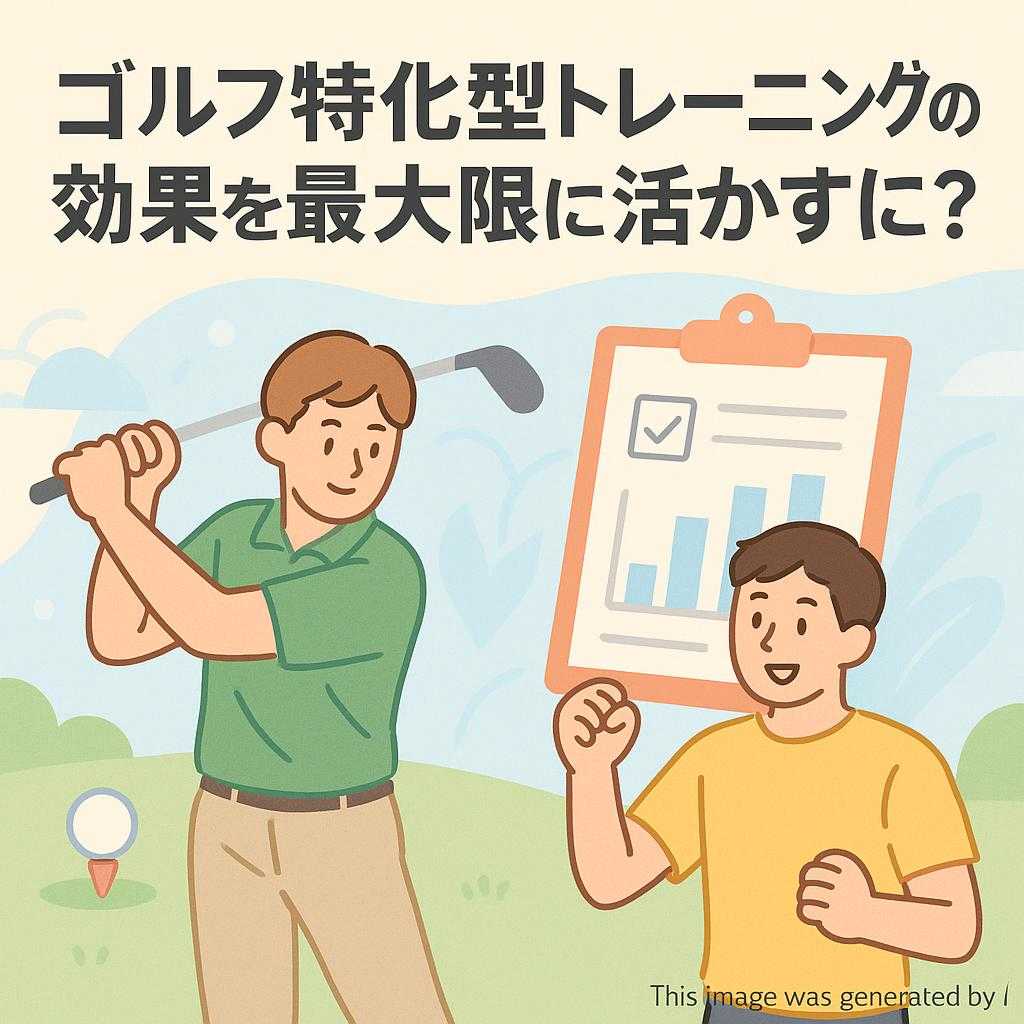 ゴルフ特化型トレーニングの効果を最大限に活かすには？