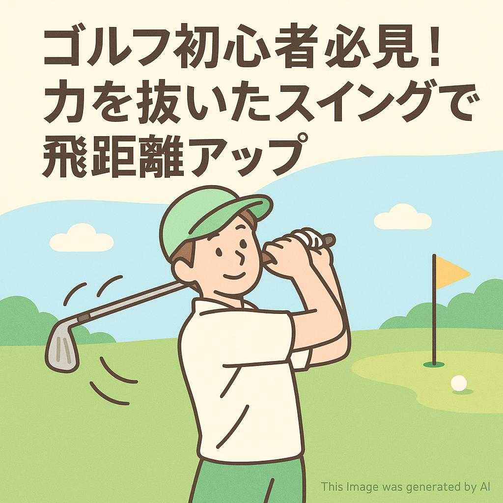 ゴルフ初心者必見!力を抜いたスイングで飛距離アップ